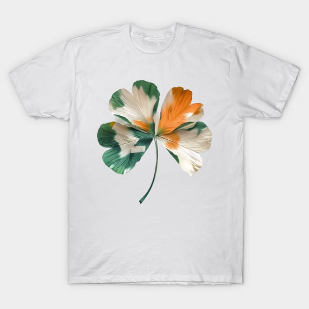 Irish four leaf shamrock T-Shirt by VelvetEasel